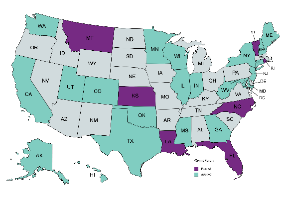 U.S. map for maternal mental health